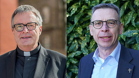 Wolfgang Rösch (links) tritt zurück, Wolfgang Pax (rechts) wird neuer Generalvikar.