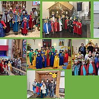 Die Sternsinger sind unterwegs