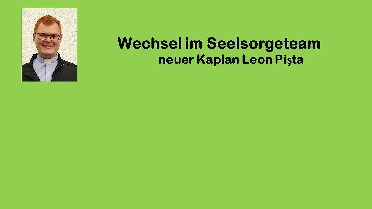 Kaplan Leon Pişta stellt sich in den Kirchorten vor und erteilt den Primizsegen.